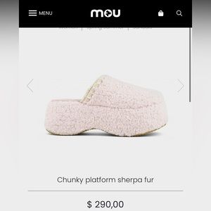 New In Box MOU Sherpa Chunky Platform